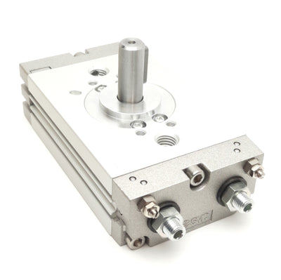 New SMC CDRQ2BS30-90C Rack & Pinion Actuator, 90°, Rc1/8 Ports, ø12mm Shaft