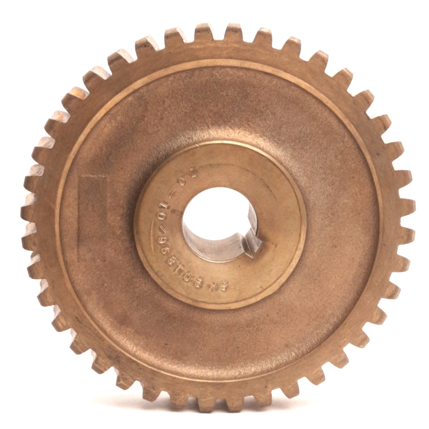 Used Boston Gear GB1072A Bronze Worm Gear, 8in Pitch, 40-Teeth, 14.5° PA, 1in Bore