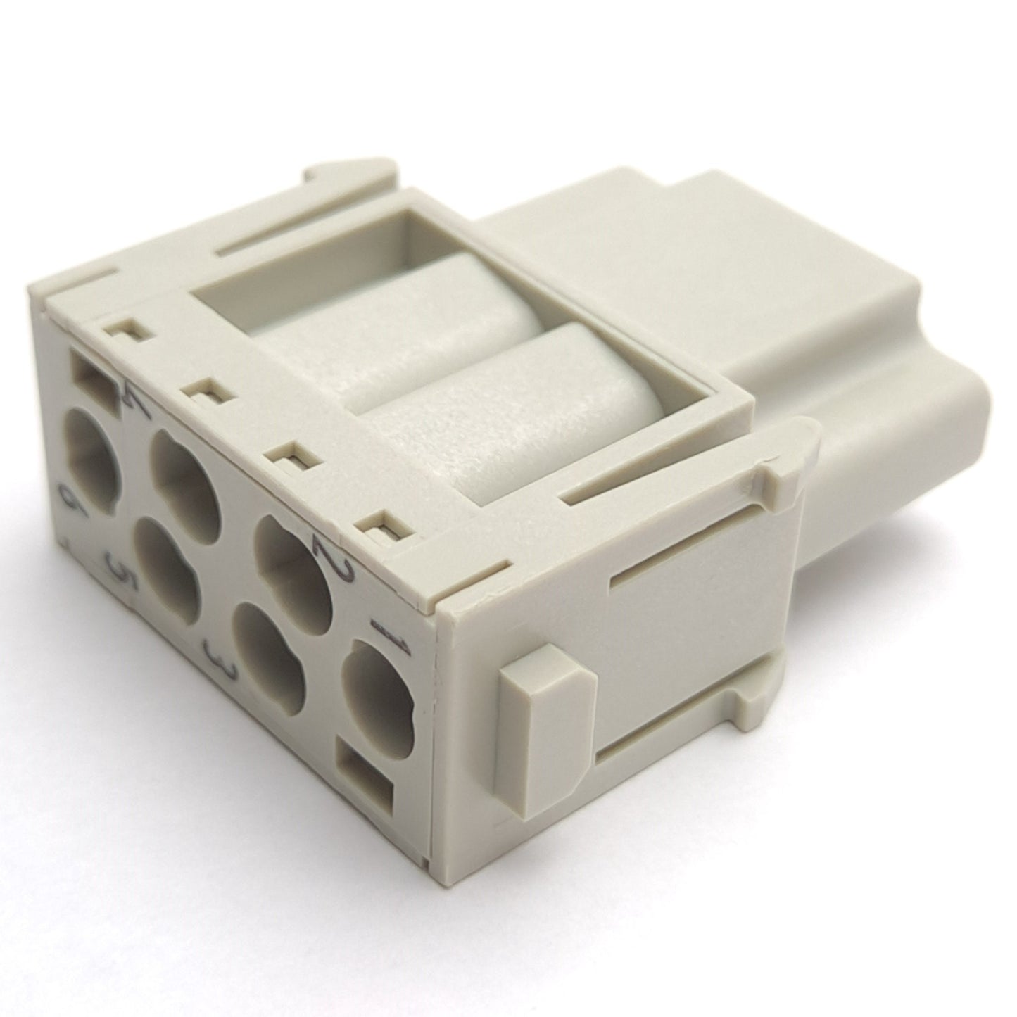New – Open box Lot of 4 Harting 09140063101 6-Position Connector, Han E Module, Crimp Female