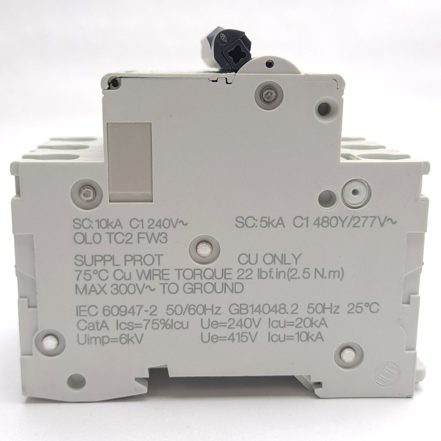 New – Open box Schneider Electric 24532 C60 Miniature Circuit Breaker, 3-Pole, 277VAC 1A