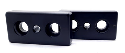 New Lot of 2 80/20 14028 Center Tap Base Plate 45 Series, M10 x 1.50, 90mm x 45mm
