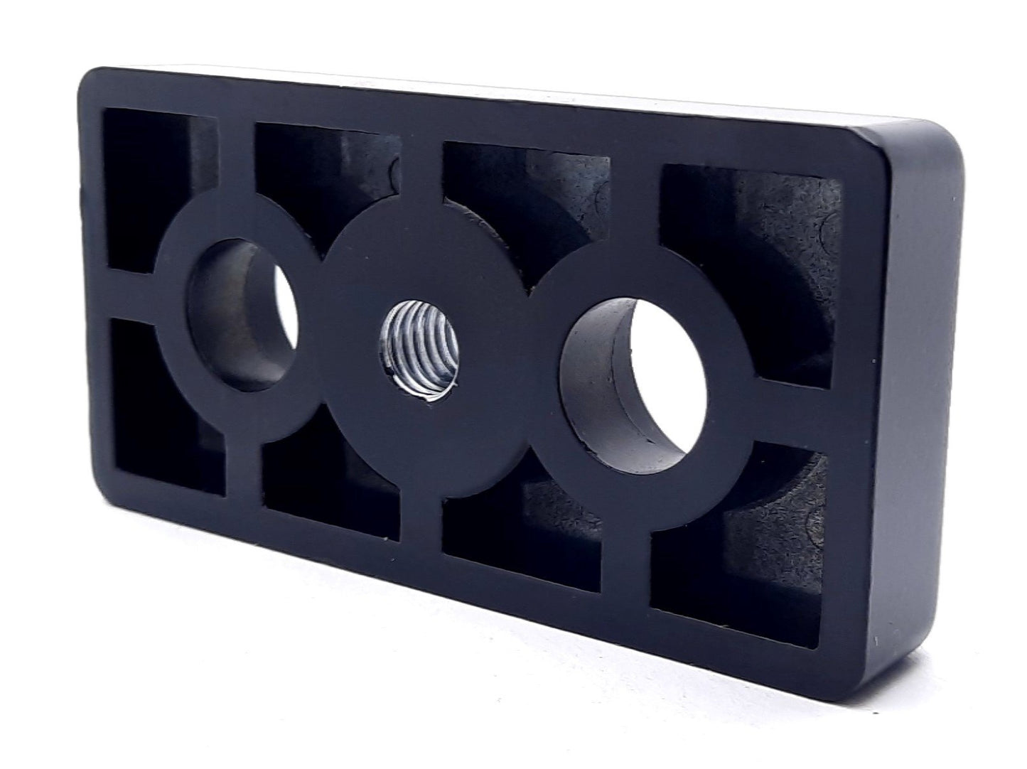 New Lot of 2 80/20 14028 Center Tap Base Plate 45 Series, M10 x 1.50, 90mm x 45mm