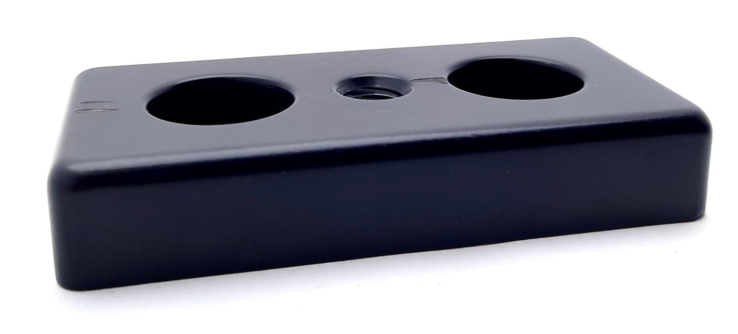 New Lot of 2 80/20 14028 Center Tap Base Plate 45 Series, M10 x 1.50, 90mm x 45mm