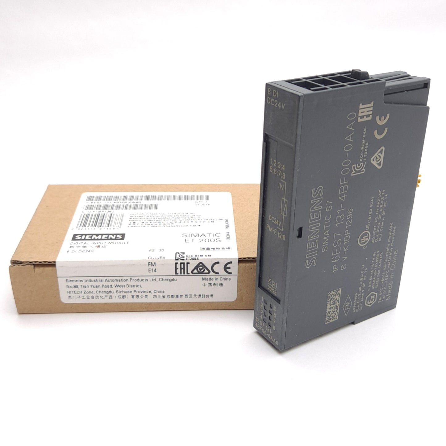 New Siemens 6ES7131-4BF00-0AA0 Digital Input Module, 8-Input, 24VDC, For ET 200S