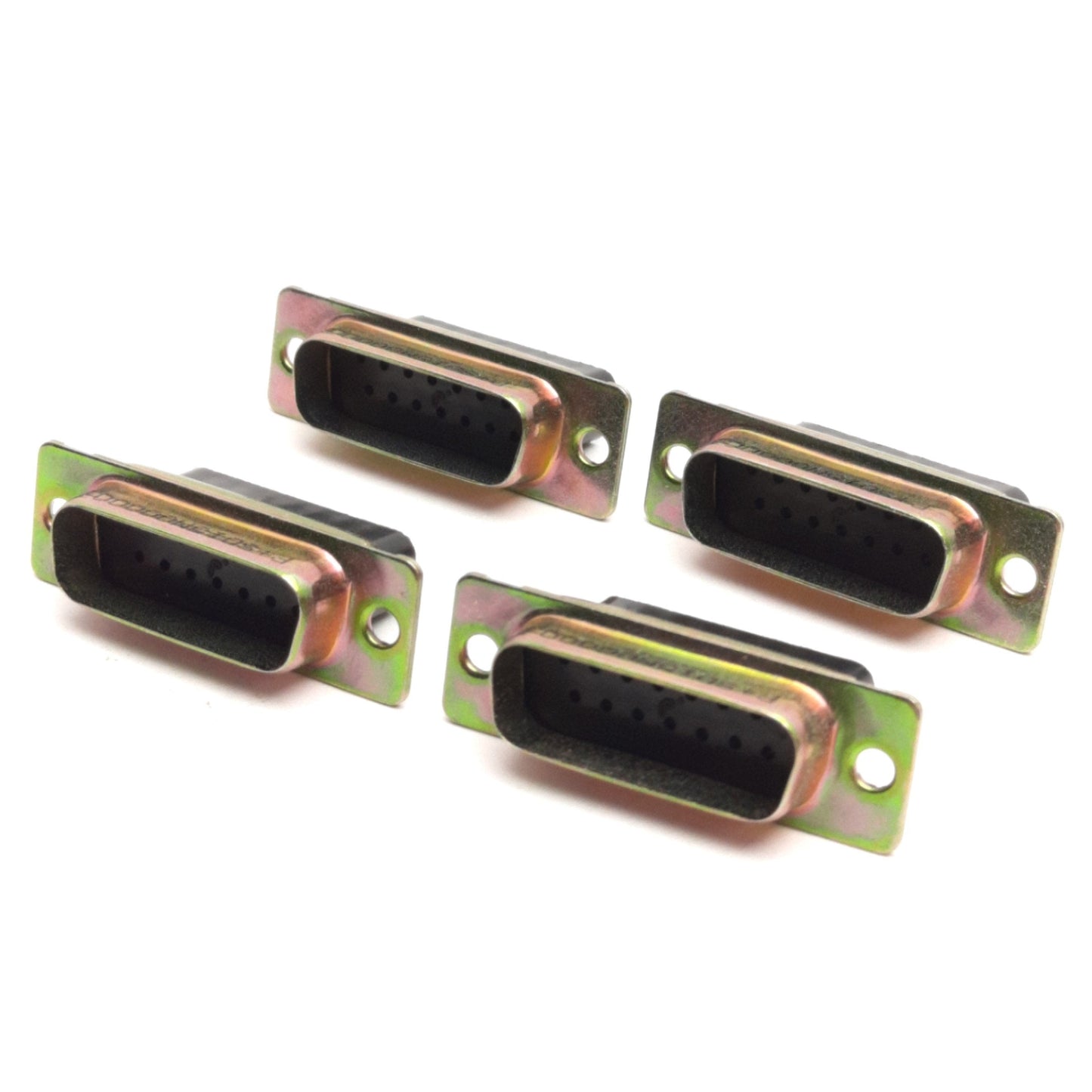 New – Open box Lot of 4 Amphenol SD15M00000 Positronic D-Shell Connector, 15-Position, Male