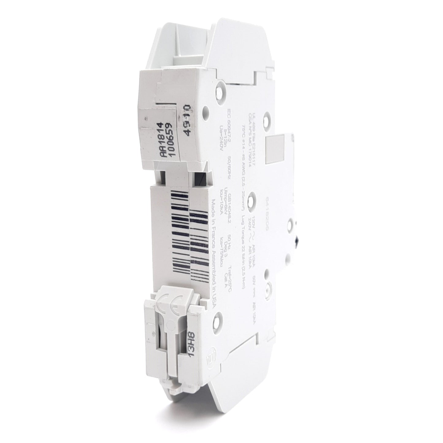New Schneider Electric 60110 Circuit Breaker, C-Curve, 10A 240VAC/60VDC, DIN Rail