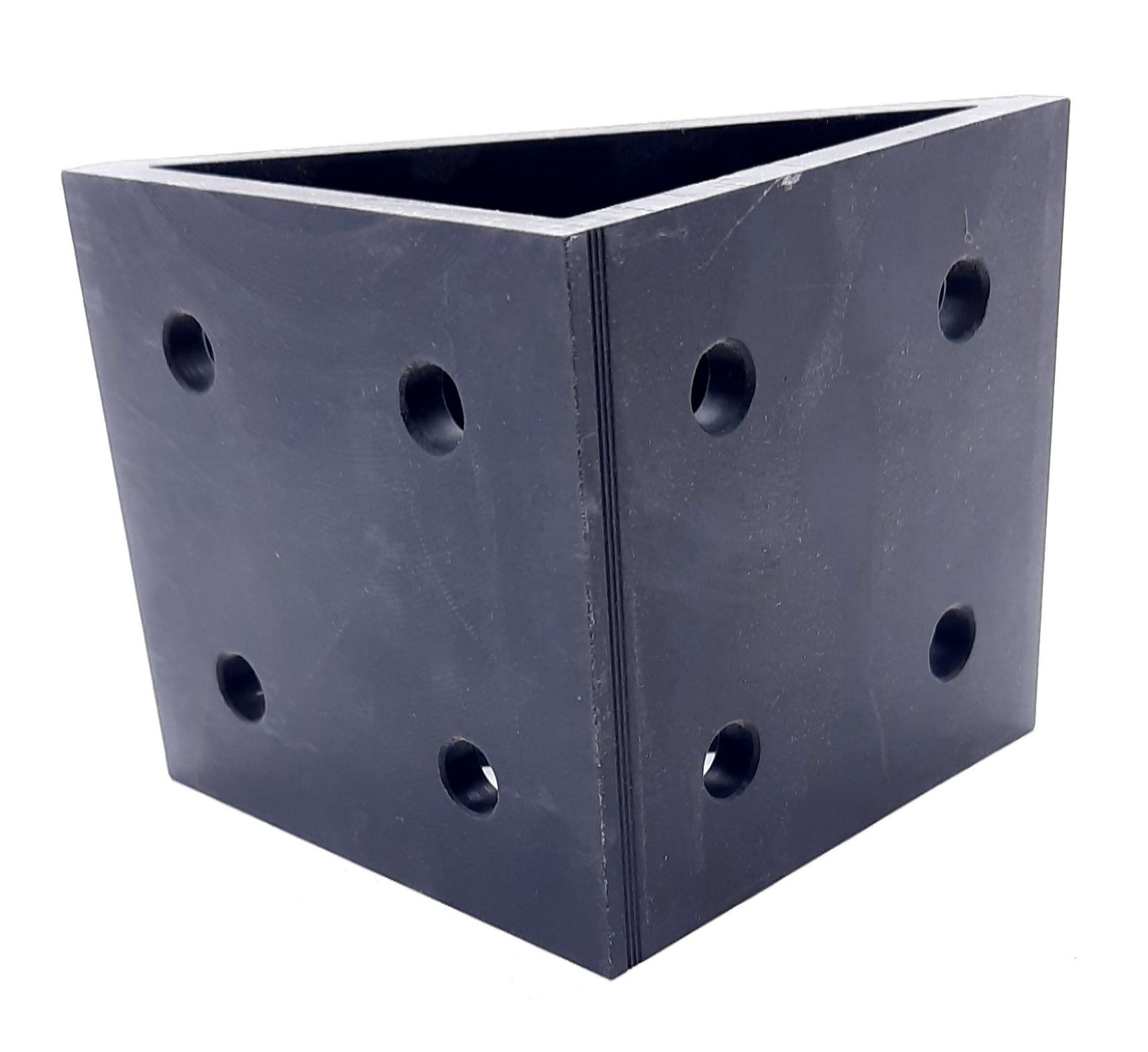 New Lot of 2 80/20 40-4338-Black Gusseted Inside Corner Bracket 40 Series 8 Hole