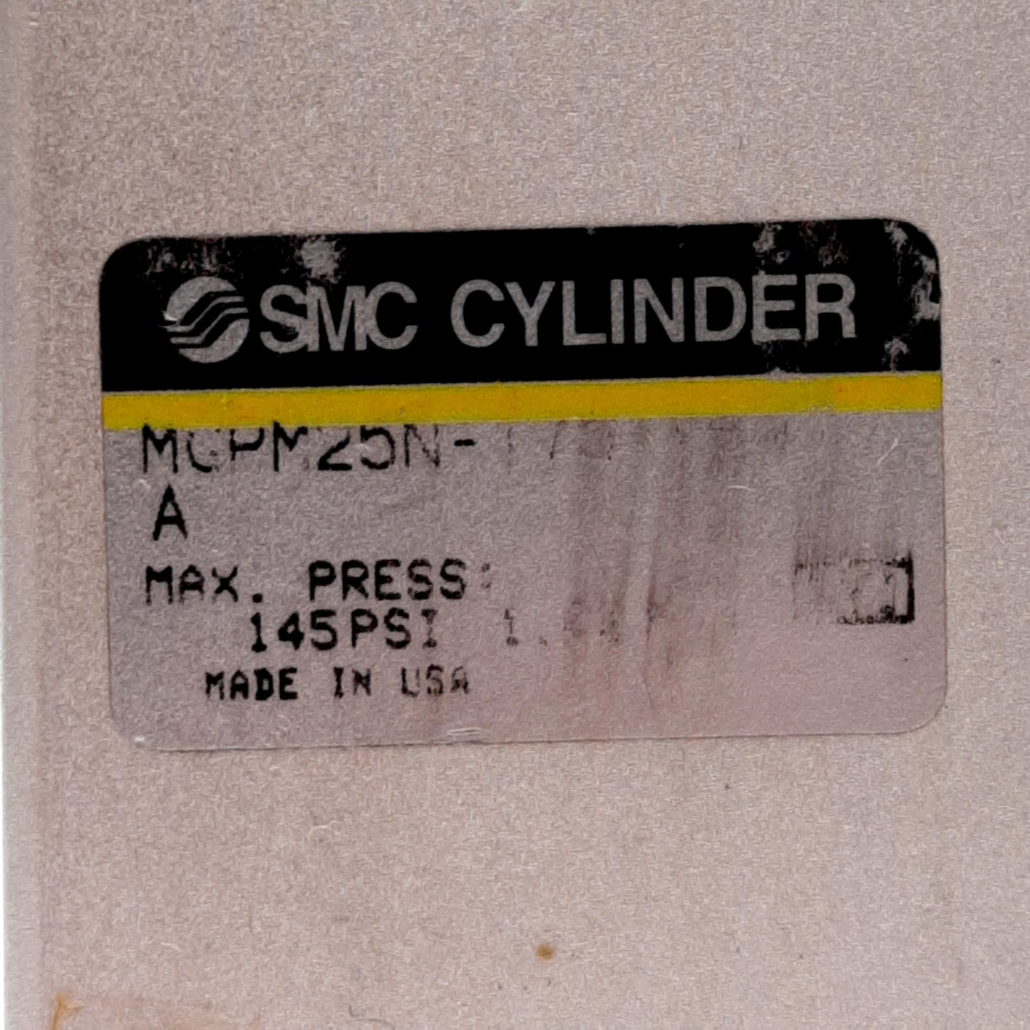 Used SMC MGPM25-175 Guided Cylinder, ø25mm Bore, 175mm Stroke, 145PSI, NPT1/8