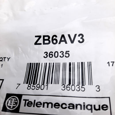 New Lot of 5 Schneider Electric ZB6AV3 Green Pilot Light Head For Harmony XB6, ø16mm