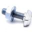 New – Open box Lot of 40 80/20 75-3633 Drop-In T-Slot Stud w/ Flanged Hex Nut 30Series M6 X 1.0