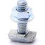 New – Open box Lot of 40 80/20 75-3633 Drop-In T-Slot Stud w/ Flanged Hex Nut 30Series M6 X 1.0