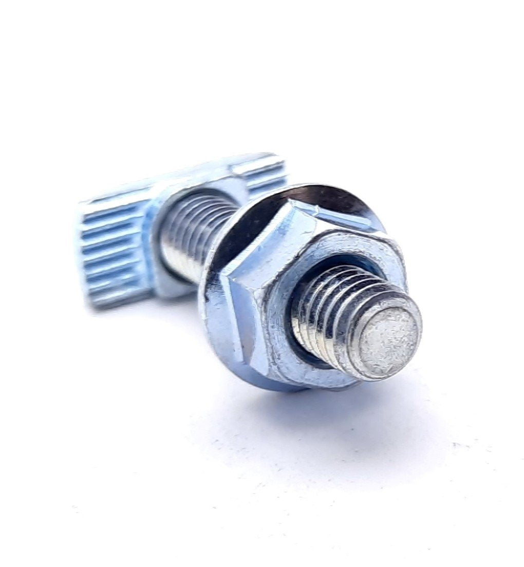New Lot of 35 80/20 75-3633 Drop-In T-Slot Stud w/Flanged Hex Nut 30 Series M6 X 1.0