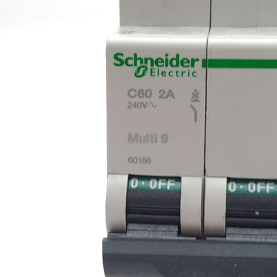 New – Open box Schneider Electric 60186 C60 Miniature Circuit Breaker , 3-Pole, 240VAC 2A