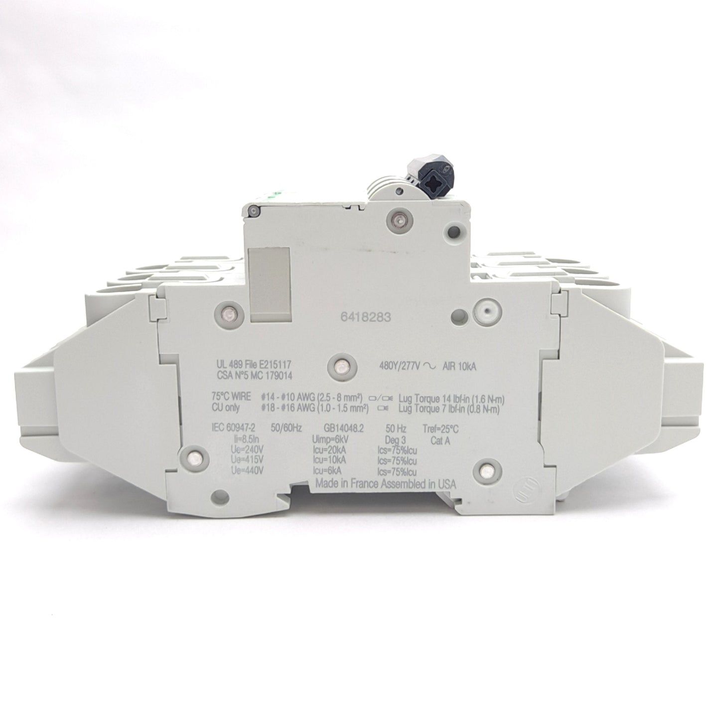 New – Open box Schneider Electric MGN61330 Miniature Circuit Breaker, 3-Pole, 277VAC 10A