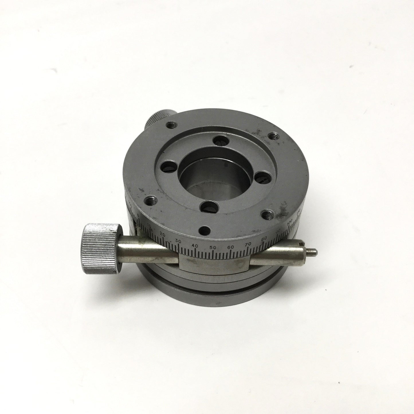 Used Newport TR46 Precision Rotary Positioner Stage, 360° Coarse, ±2° Fine, Ø46mm