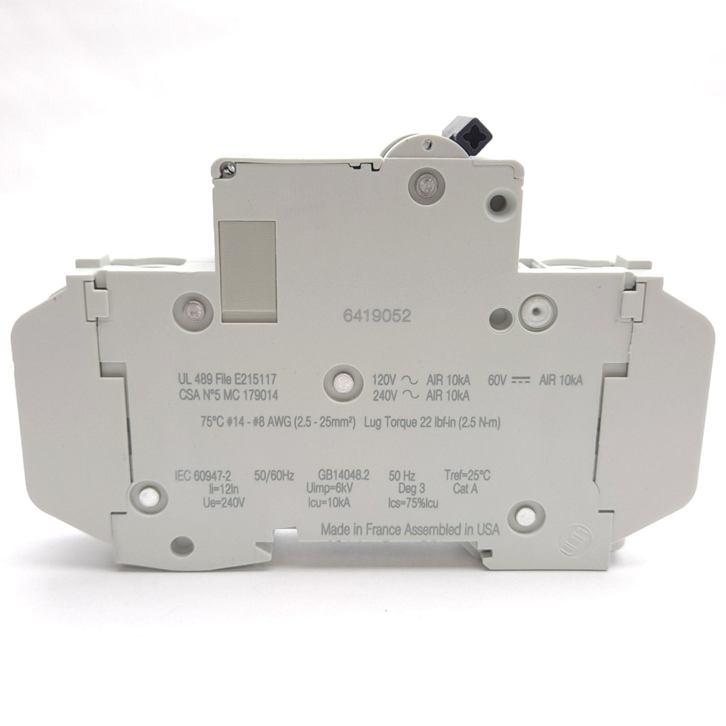 New – Open box Schneider Electric 60107 Miniature Circuit Breaker, 1-Pole, 240VAC/60VDC 6A