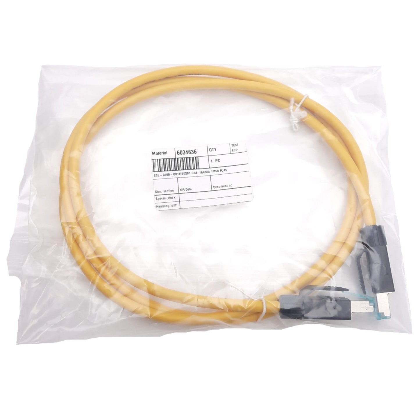 New SICK SSL-0J08-G01M5ES01 Gigabit Ethernet Cable, RJ45 Male, Cat6a, 10Gbp/s, 1.5m