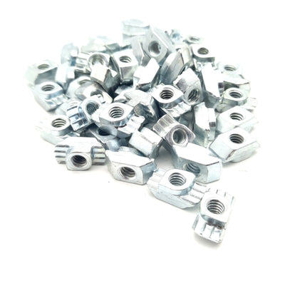 New – Open box Lot of 50 80/20 13120 Standard Drop In T Nut Fastener Series 45 1/4-20
