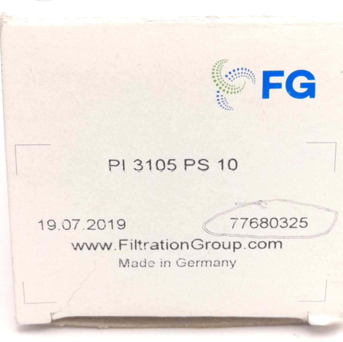 New Filtration Group 77680325 FG Standard Depth Filter, 10µm, ø25.5mm x 93mm Height