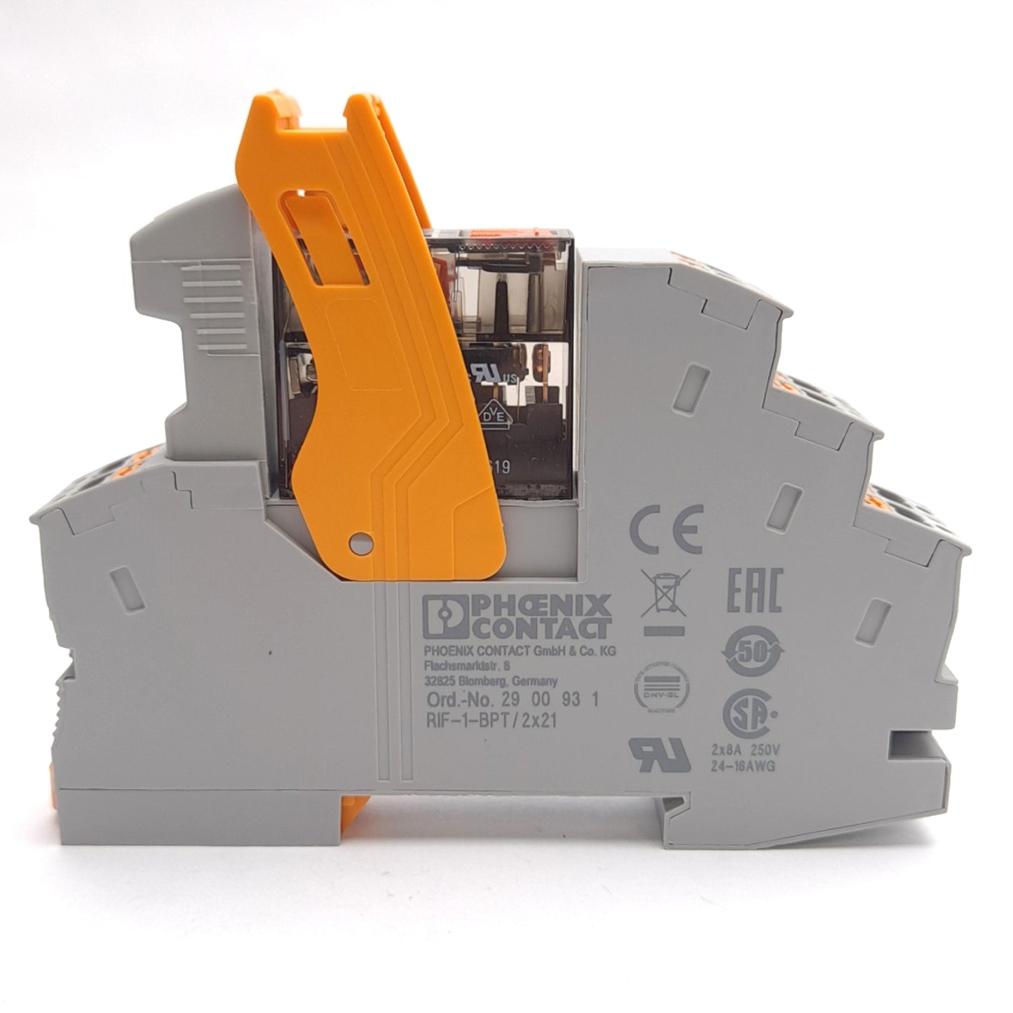 New – Open box Lot of 2 Phoenix Contact RIF-1-RPT-LV-120AC/1X21MS Relay Module, 120VAC Coil