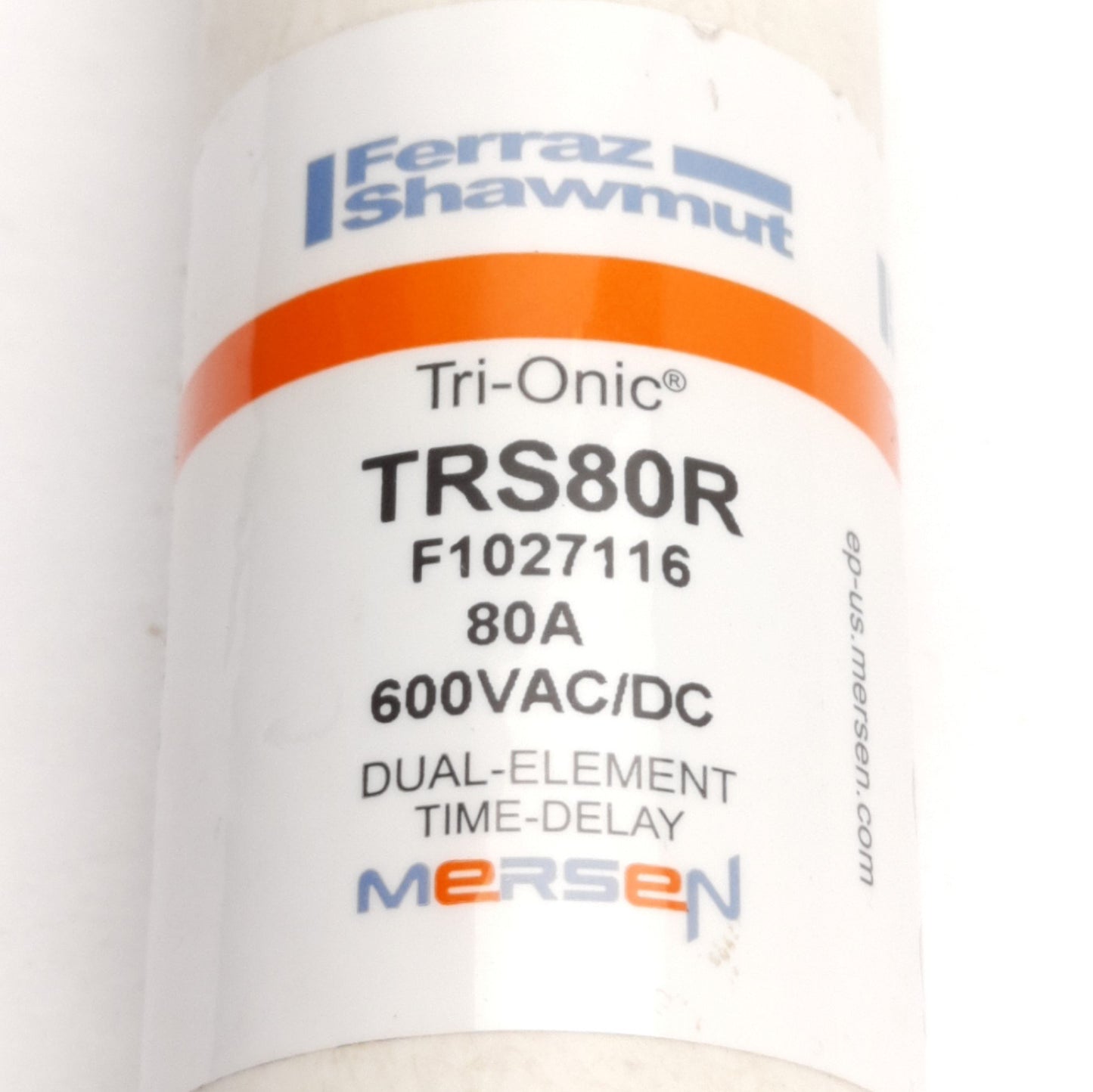 New – Open box Ferraz Shawmut TRS80R Time Delay Dual Element Fuse, RK5, 80A, 600V, Blades