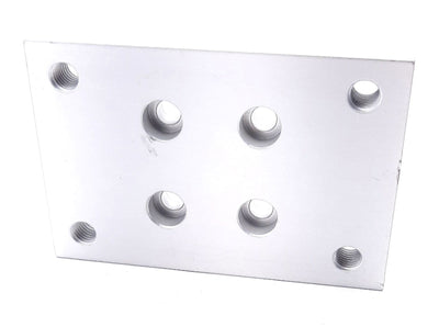 New – Open box Lot of 2 80/20 25-2418 Flange Mount Caster Base Plate 25 Series M8 x 1.25