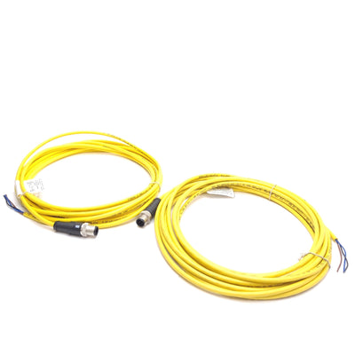 New – Open box Lot of 2 Phoenix Contact 1406303 BK Sensor/Actuator Cable, 5m, M12 3-Pin Male