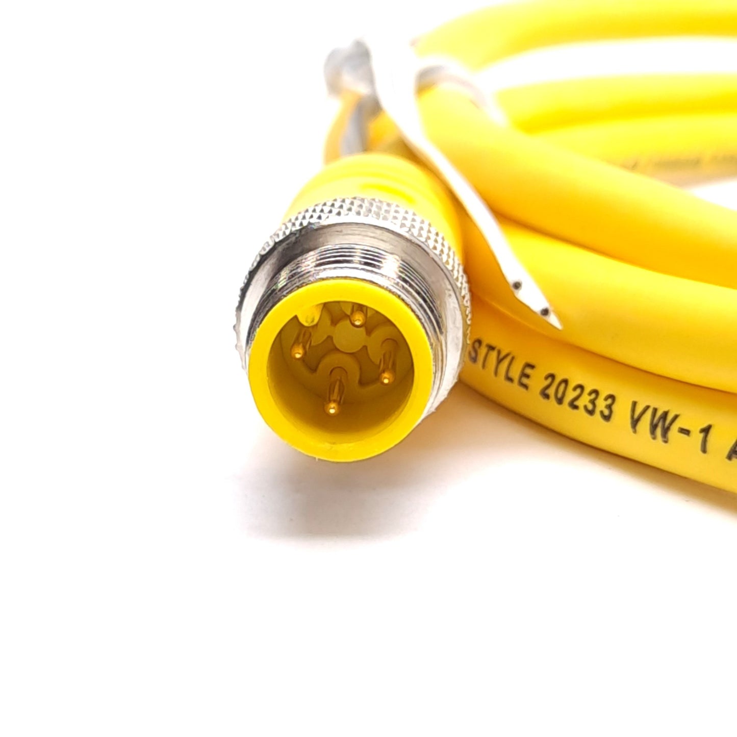 New – Open box Lot of 2 Lumberg Automation RST 4-RKT 4-602/1.5M Cable, M12 4-Pin M/F, 1.5m