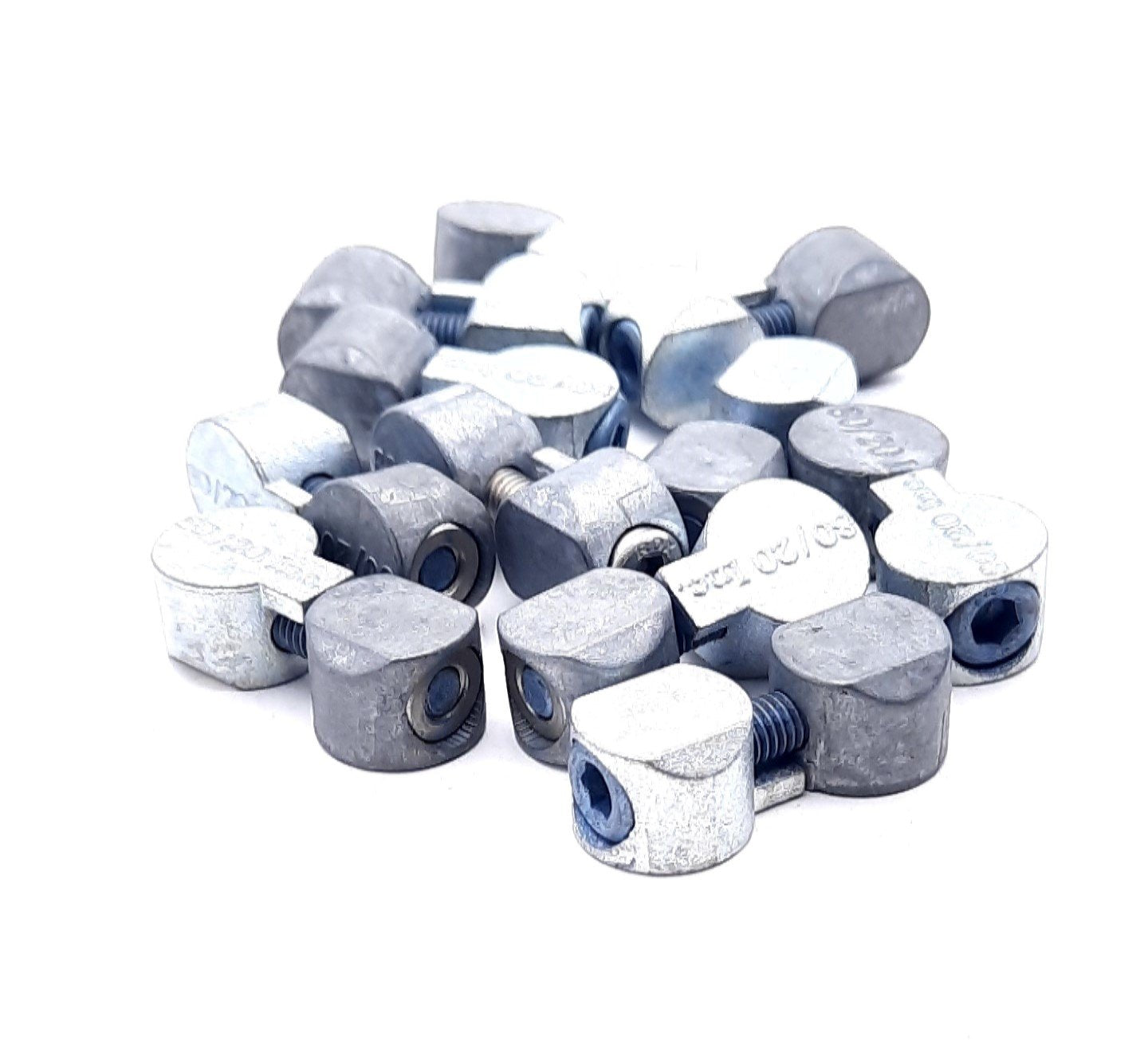 Used Lot of 10 80/20 25-3369 Zinc Butt Fastener 25 Series M5 X 25mm SHCS