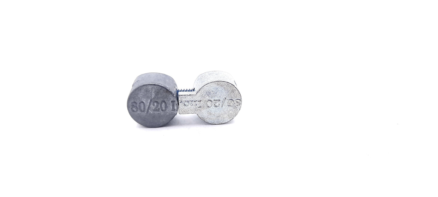 Used Lot of 10 80/20 25-3369 Zinc Butt Fastener 25 Series M5 X 25mm SHCS