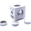 New Lot of 4 80/20 14175 Light Squared Corner Connector 3 Way 45 Series 45mm x 45mm