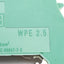 Used Lot of 10 Weidmuller WPE 2.5 Ground Terminal Block, Single Level, DIN Rail