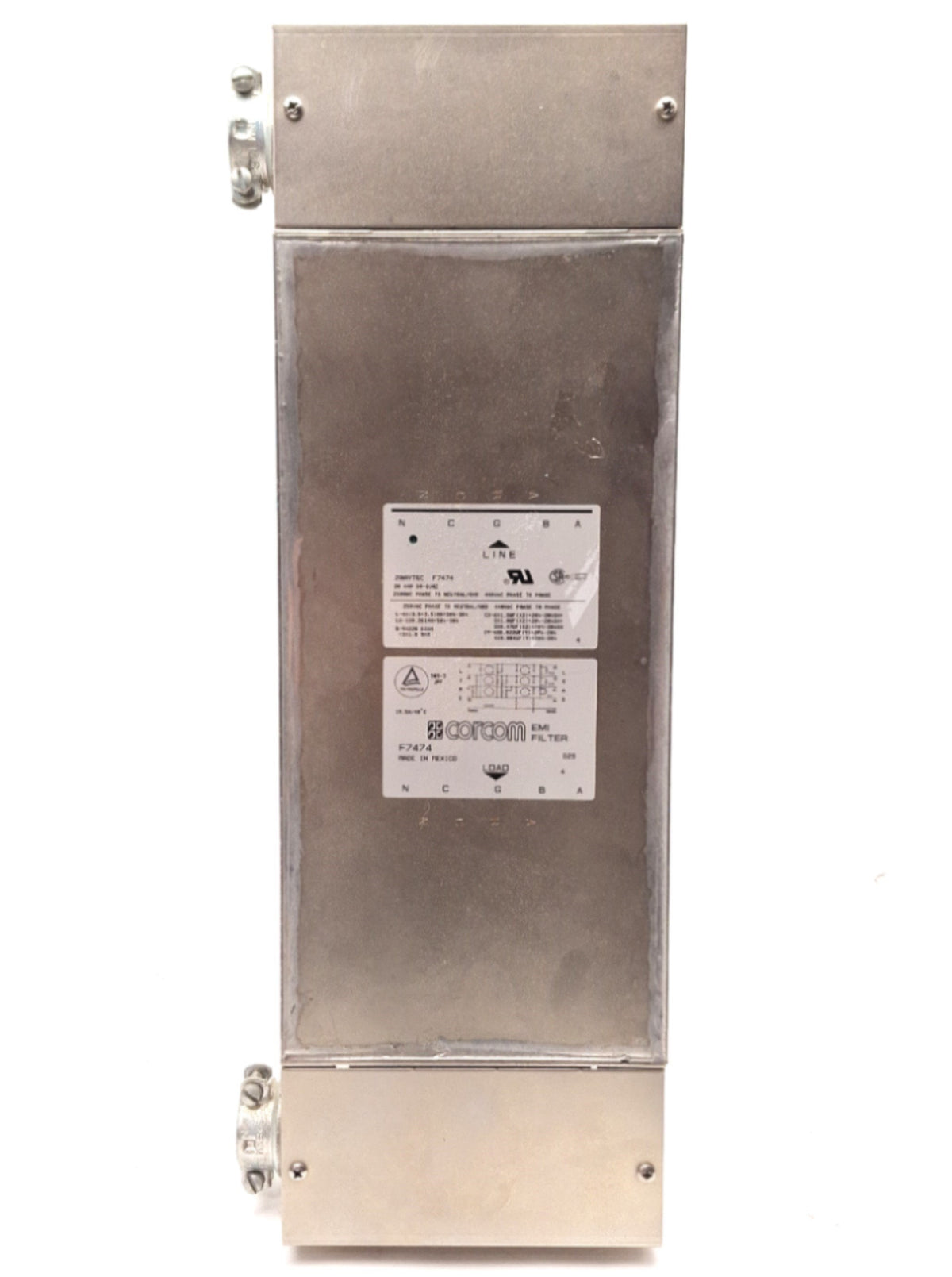 Corcom 20AYT6C F7474 3-Phase EMI/EMC Line Filter 440VAC 20 Amp 50-60Hz ...