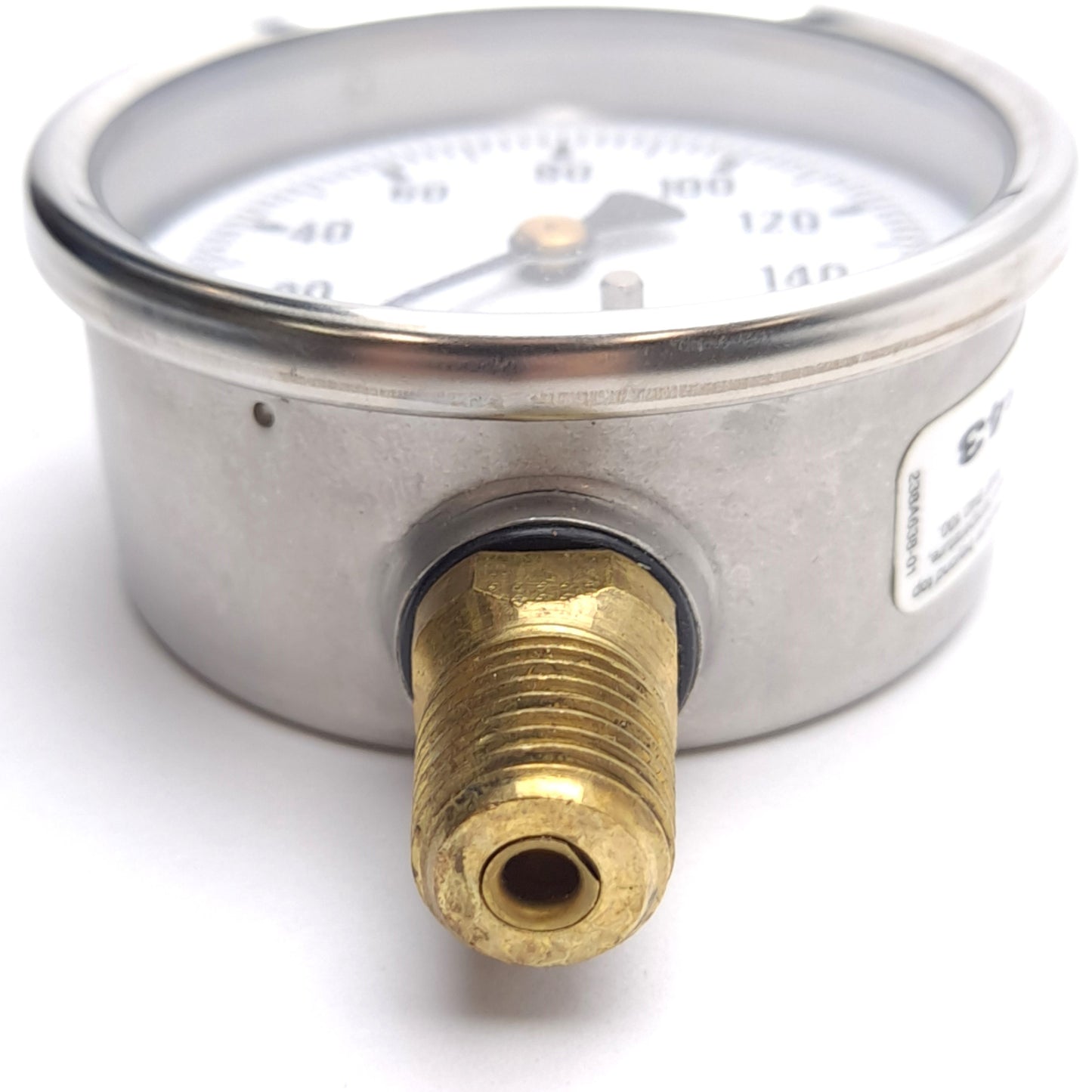Used Ashcroft 63 1008 A 02L 160# Pressure Gauge, ø63mm, 0-160psi, 1/4in NPT