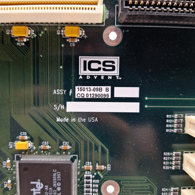 Used ICS 15013-09B Single Board Computer Backplane, AT/ATX, 3x ISA, 9x PCI, PICMG 1.0