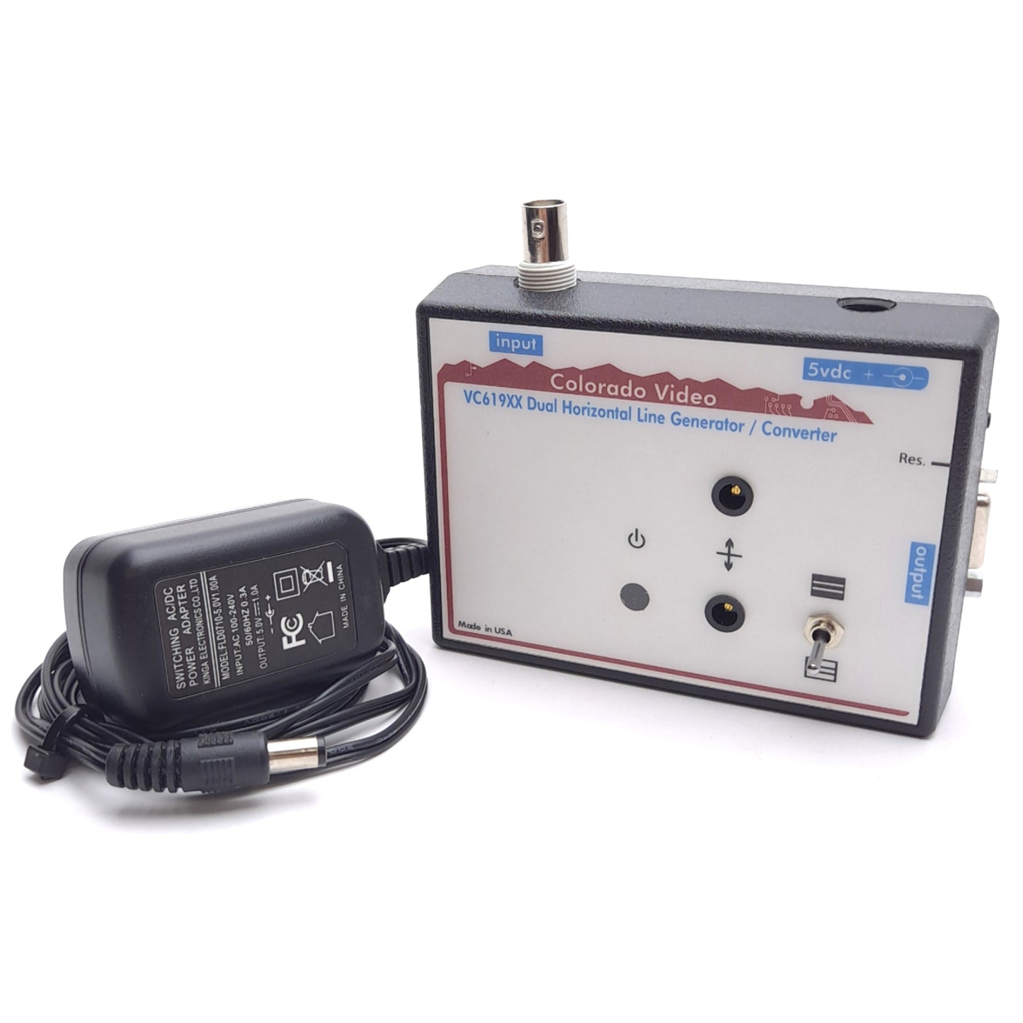 Used Colorado Video VC619XX Horizontal Line Generator/Converter, NTSC/PAL, BNC,VGA