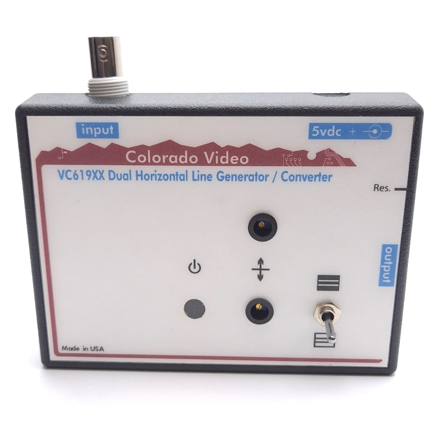 Used Colorado Video VC619XX Horizontal Line Generator/Converter, NTSC/PAL, BNC,VGA