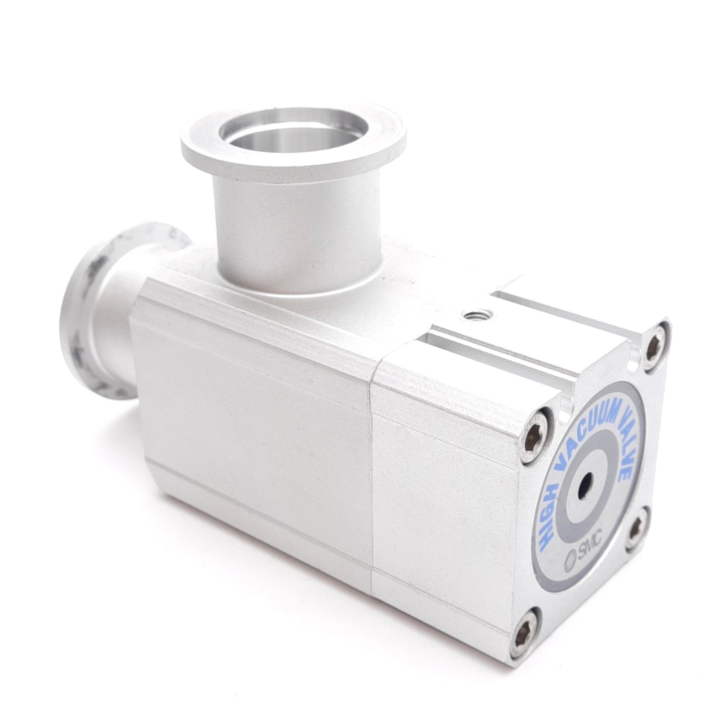 Used SMC XLA-25 High Vacuum Valve, KF 25 Flange, NC, 0.4-0.7MPa, 5-60°C, M5 Port