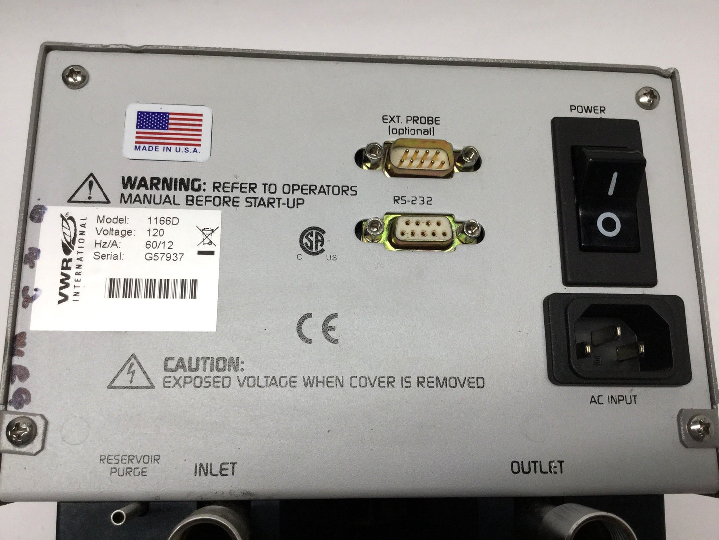 Used VWR 1166D Digital Immersion Circulator Heater Chiller Temperature Controller