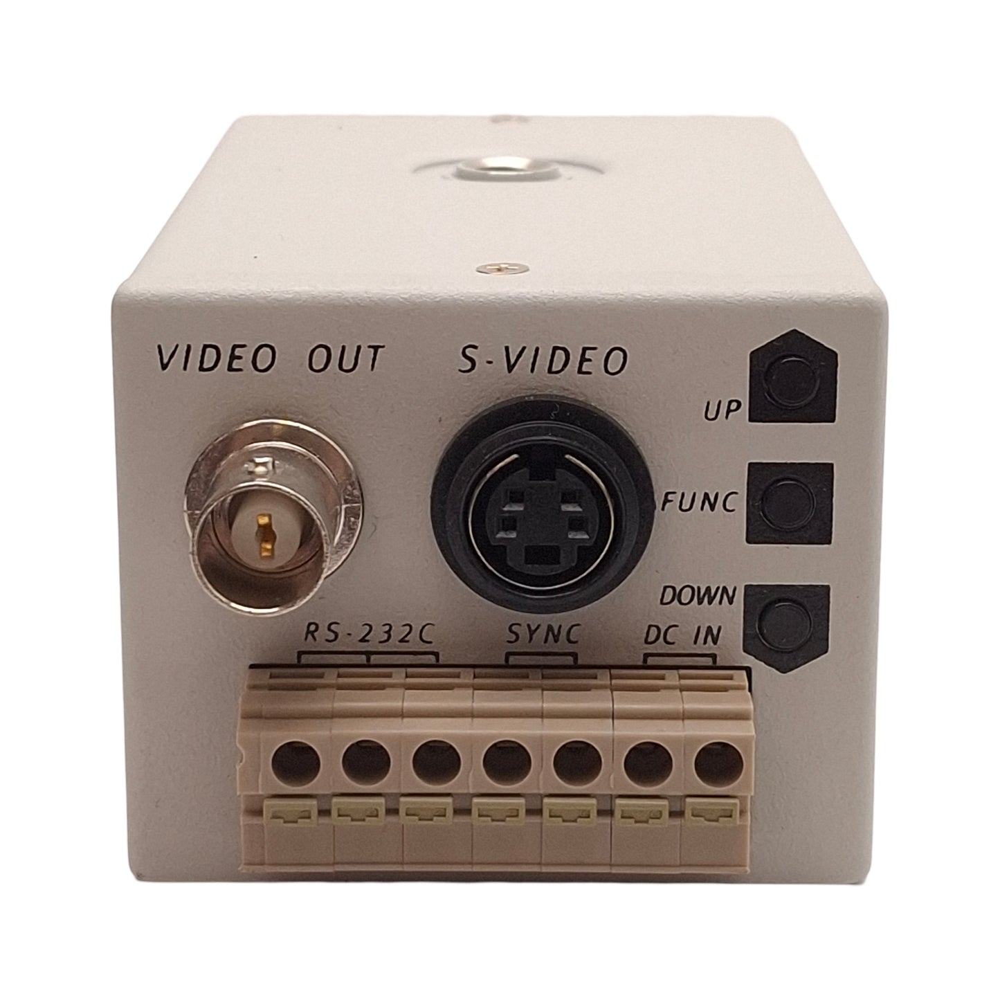 Used Jai CV-S3300 Super Sensitive DSP Color Camera, 1/3in CCD, 768x494 Pixels, 12VDC