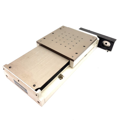 Used Aerotech ATS20015-M-40P-NC-FB Linear Stage 150mm Travel, 4mm Lead *Chipped*