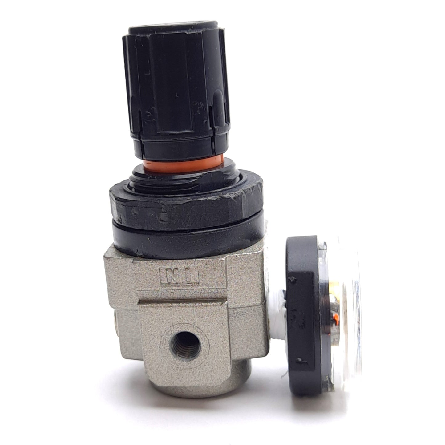 Used Lot of 5 SMC AR10-M5-Z Pneumatic Regulators, 7-100psi, M5 x 0.8 Ports, W/ Gauge