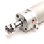 Used SMC NCGBA25-0800 Pneumatic Cylinder, 1in Bore, 8in Stroke, M5 Ports, 1.0MPa Max