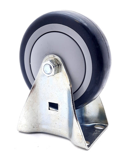 New – Open box Lot of 2 80/20 2336 Deluxe Flange Mount Rigid Caster 5", 3.625" x 2.688"