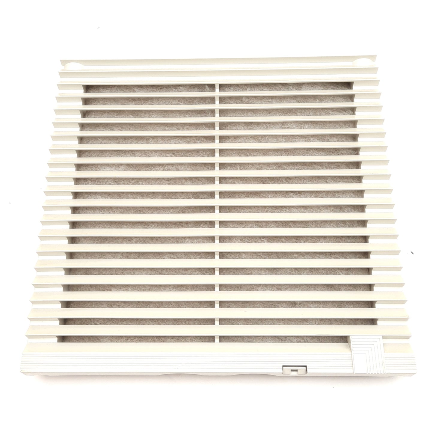 Used Rittal SK 3325.207 Outlet Filter, 8.82x8.82in Cutout, 10x10x1.25in Outside