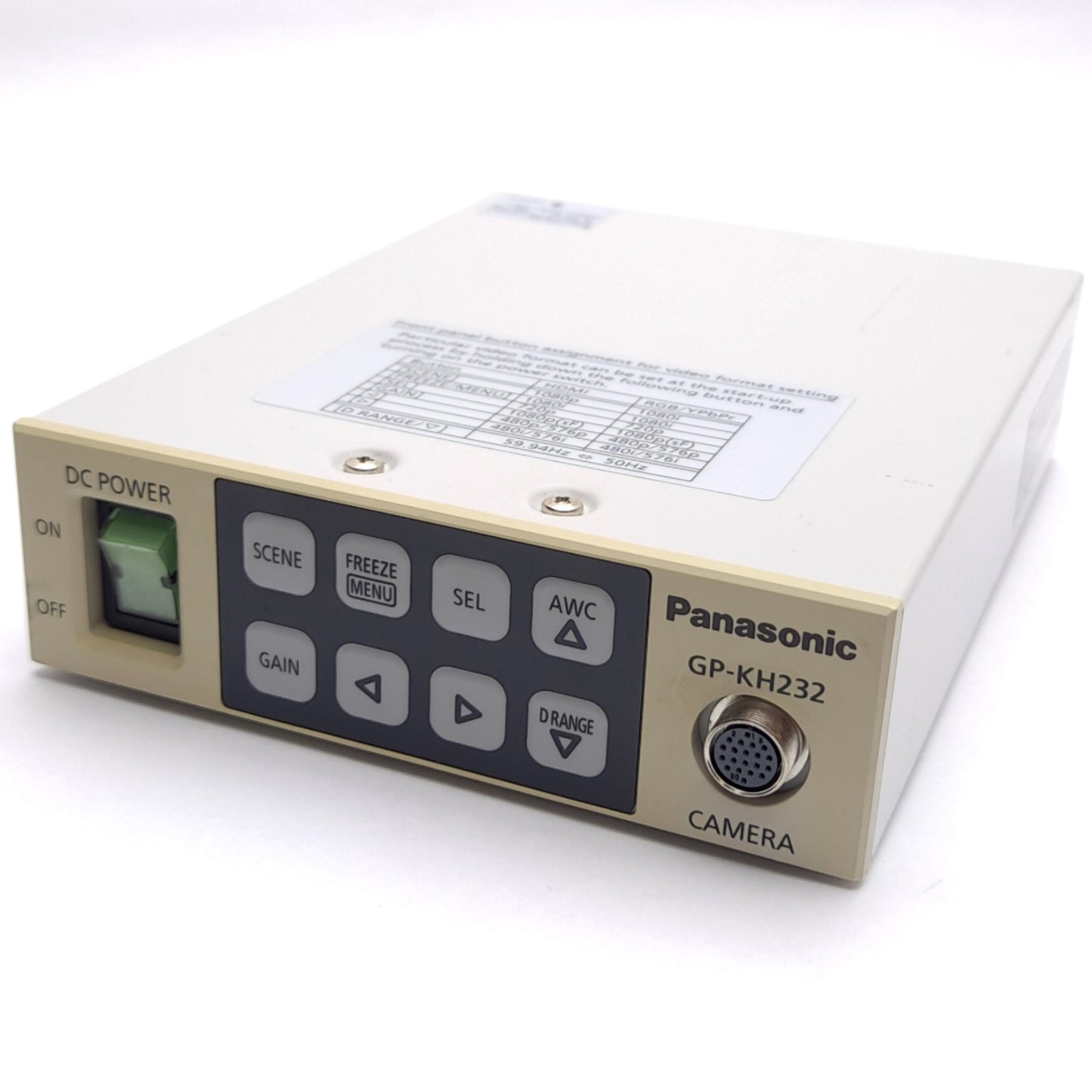Used Panasonic GP-KH232CU HD Camera Control Unit, 1080p, HDMI/S-Video/RGB, 12VDC