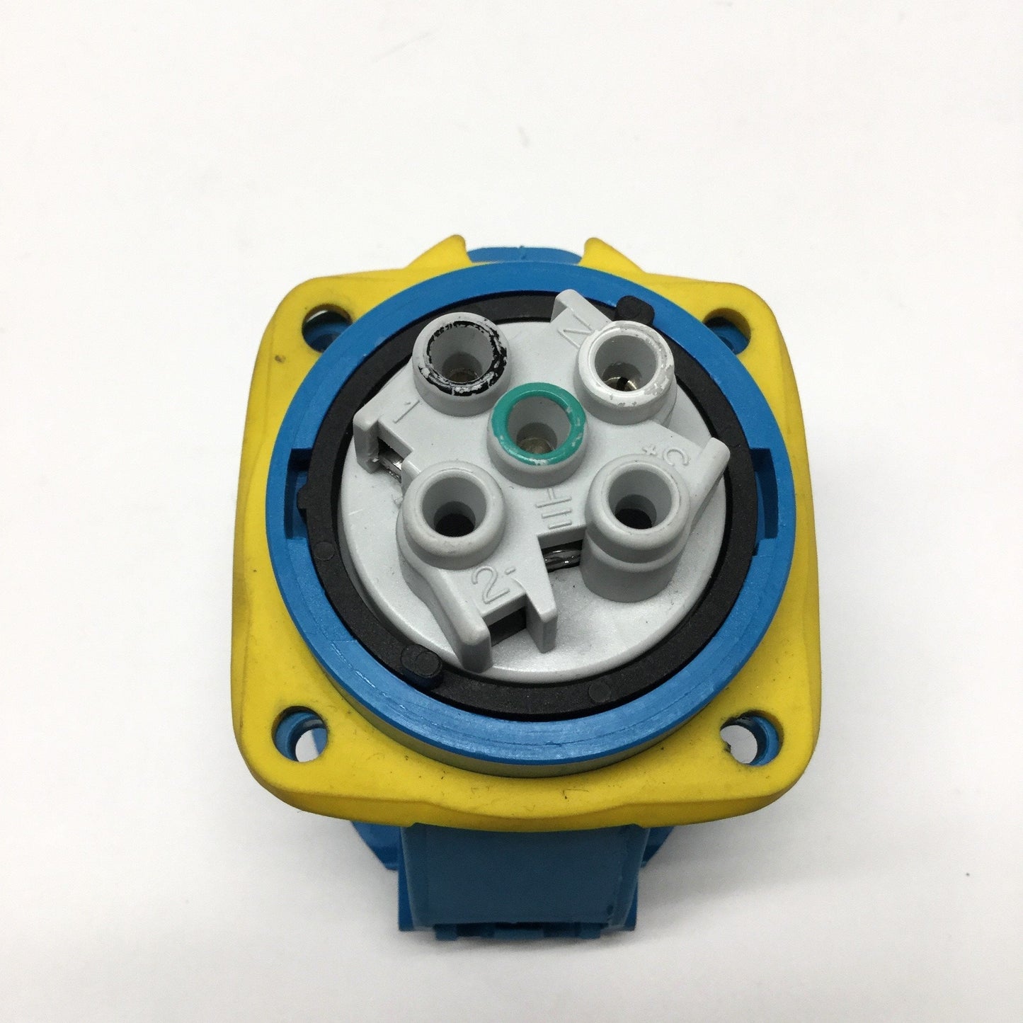 Used Meltric 63-14165 DSN20 Connector Receptacle, 120VAC 20A, 0.75HP, Type 4X, IP69