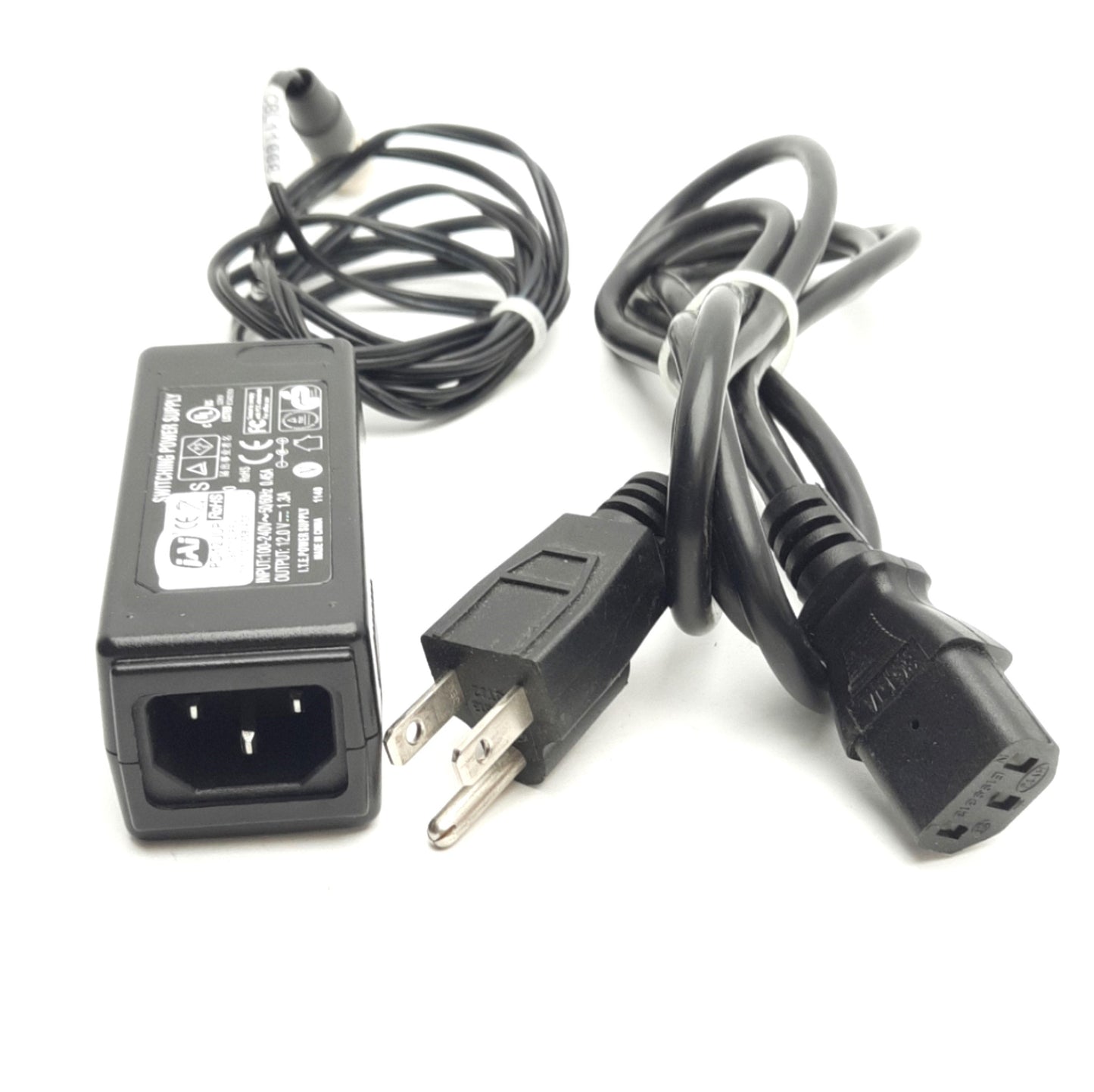 Used JAi PD-12UUP ITE Power Supply 100-240VAC to 12VDC1.3A Out, Hirose 12-Pin Female