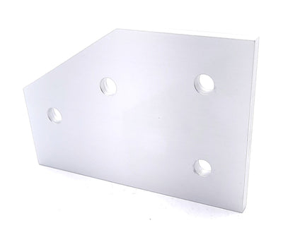 New Lot of 5 80/20 40-4361 60 Degree Angled Flat Plate 40 Series 4 Hole 120mm x 80mm