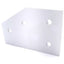 New Lot of 5 80/20 40-4361 60 Degree Angled Flat Plate 40 Series 4 Hole 120mm x 80mm